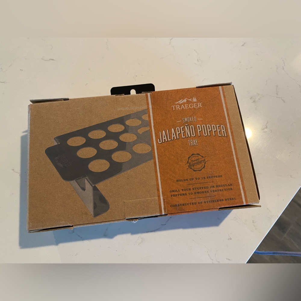 Traeger Smoked Jalapeño Popper Tray NIB Holds up to 15 Poppers